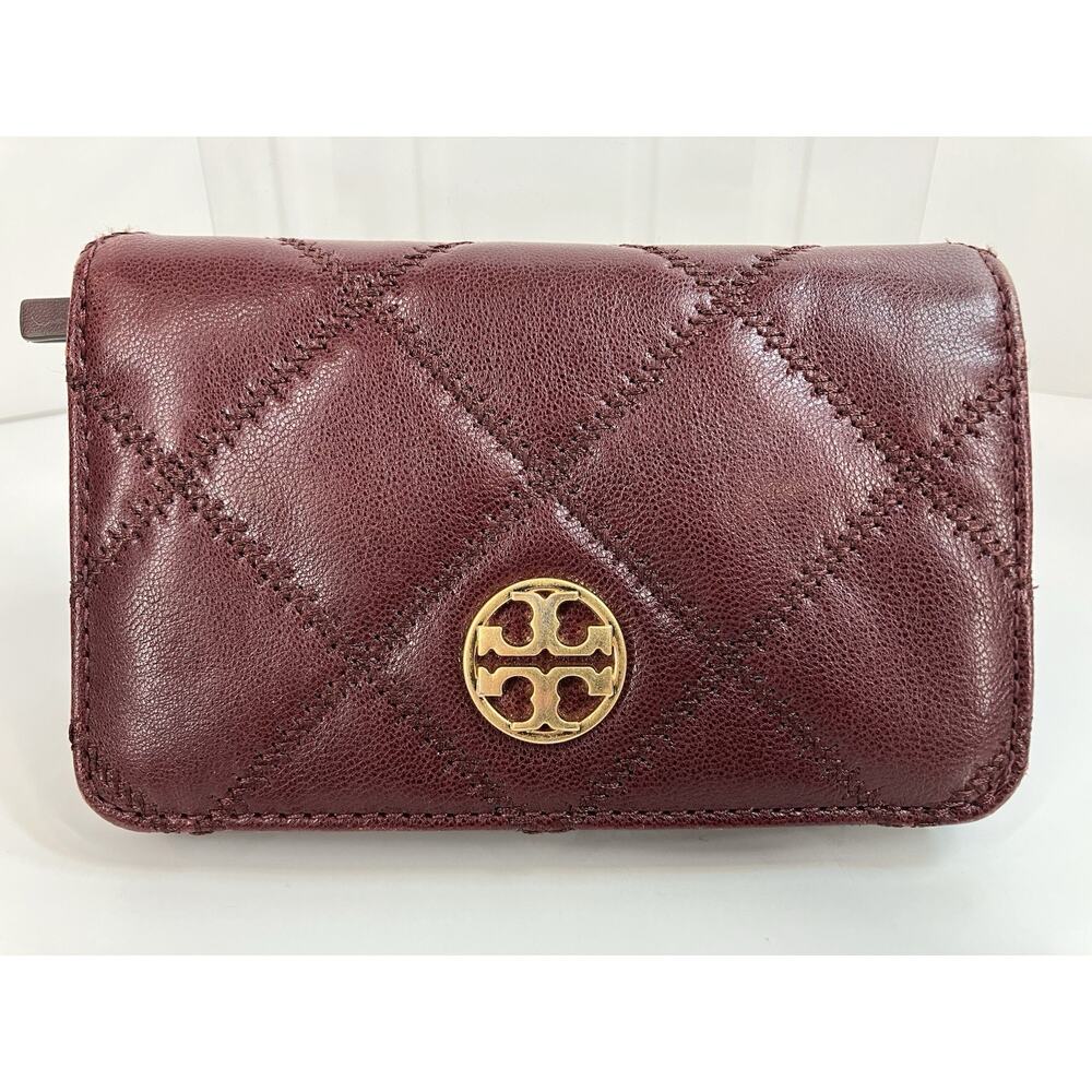 Tory Burch Willa Medium Wallet Claret